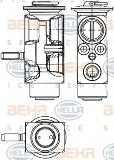 Клапан кондиционера расширительный HELLA 8UW 351 239-611 (фото 1)