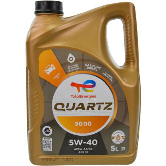 Моторное масло Quartz 9000 5W-40 синтетическое 5 л TOTAL 148650