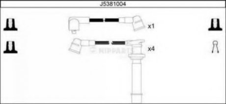 Комплект высоковольтных проводов NIPPARTS J5381004 (фото 1)