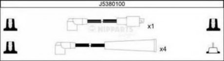 Комплект высоковольтных проводов NIPPARTS J5380100 (фото 1)