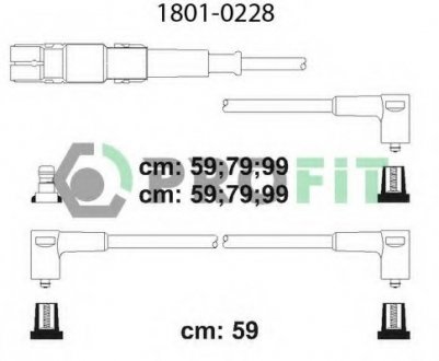 Комплект высоковольтных проводов PROFIT 1801-0228 (фото 1)