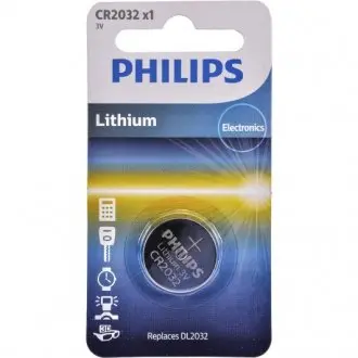 Батарейка 3V 1 шт PHILIPS CR2032/01B
