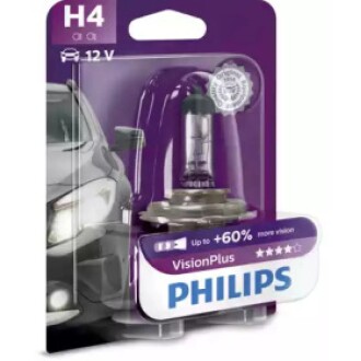 Автолампа 60 W, 12 V прозора PHILIPS 12342 VP B1