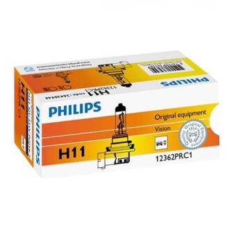 Автолампа 55 W, 12 V прозора PHILIPS 12362PR C1