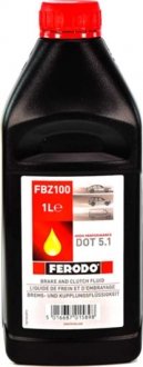 Гальмівна рідина Synthetic DOT 5.1 1 л FERODO FBZ100 (фото 1)