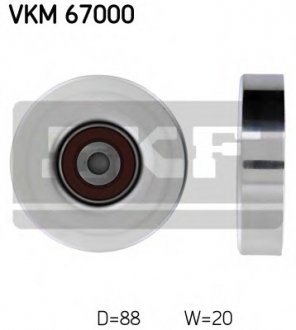 Паразитний / провідний ролик, поліклиновий ремінь SKF VKM 67000