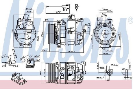 Компресор кондиціонера NISSENS 890082