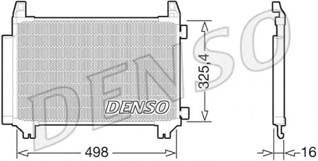 Конденсер кондиционера DENSO DCN50028