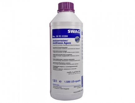 Антифриз-концентрат 1,5 л фіолетовий SWAG 30938200 (фото 1)