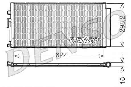 Конденсер кондиционера DENSO DCN09046 (фото 1)