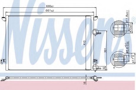 Конденсер кондиционера NISSENS 940320