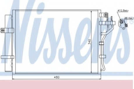 Конденсер кондиционера NISSENS 940219