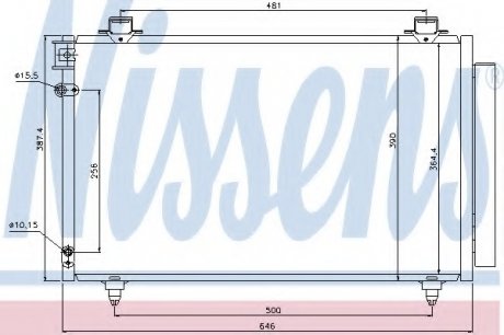 Конденсер кондиционера NISSENS 940081