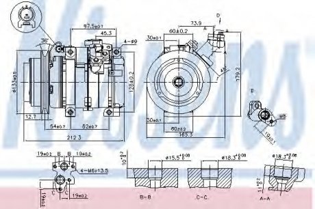 Компрессор кондиционера NISSENS 89312