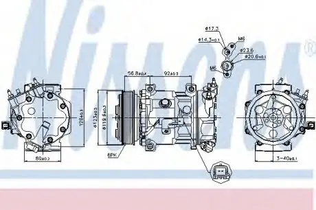 Компресор кондиціонера NISSENS 89067