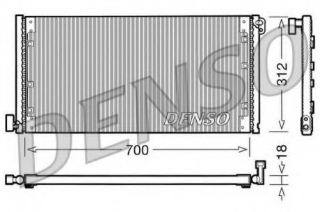 Конденсер кондиціонера DENSO DCN12001 (фото 1)