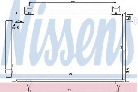 Конденсер кондиционера NISSENS 940199