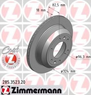 Тормозной диск ZIMMERMANN 285.3523.20 (фото 1)