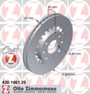 Тормозной диск ZIMMERMANN 430.1461.20 (фото 1)