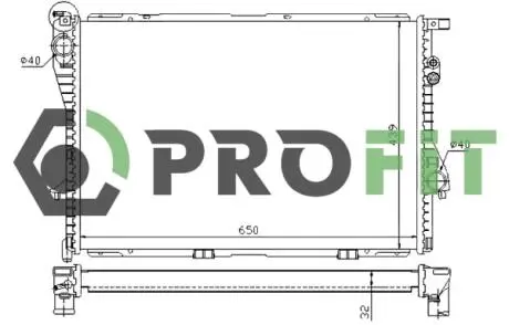 Радиатор охлаждения PROFIT 1740-0061