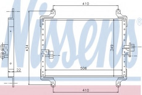 Конденсер кондиціонера NISSENS 94700