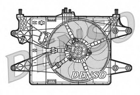 Вентилятор радиатора DENSO DER09082