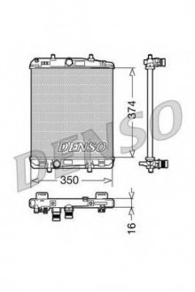 Радиатор охлаждения DENSO DRM21603 (фото 1)