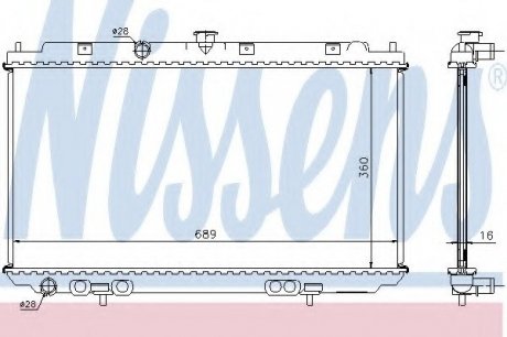 Радиатор охлаждения NISSENS 67350A