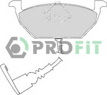 Колодки гальмівні дискові PROFIT 5000-1398 (фото 1)