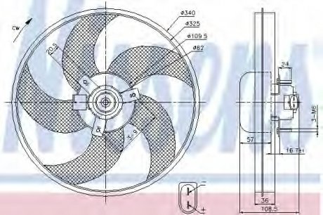 Вентилятор радиатора NISSENS 85668