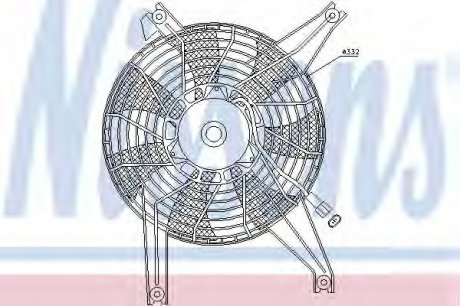 Вентилятор охолодження двигуна NISSENS 85383 (фото 1)
