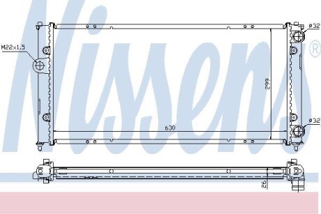 Радиатор охлаждения NISSENS 652681