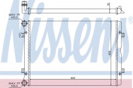 Радиатор охлаждения NISSENS 65014 (фото 1)