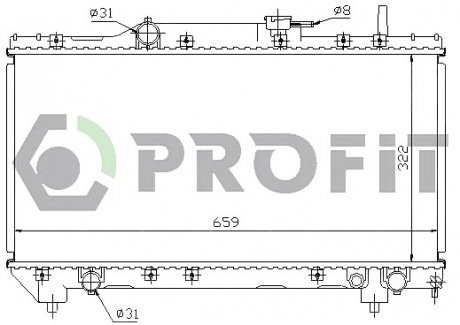 Радіатор охолоджування PROFIT 1837A1 (фото 1)