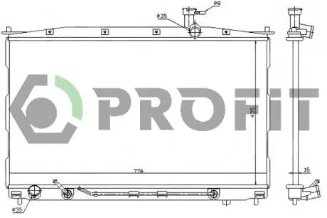 Радиатор охлаждения PROFIT 1807A1