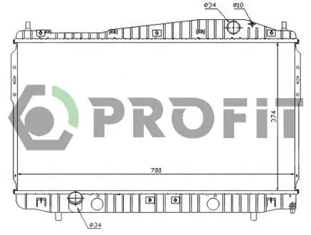 Радиатор охлаждения PROFIT 1705A5