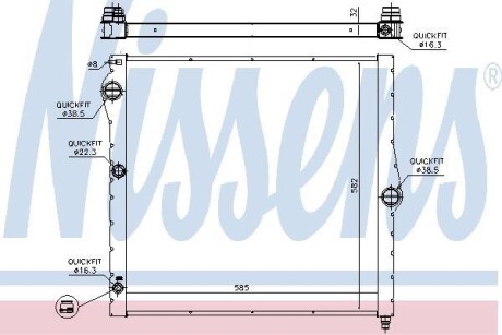 Радіатор NISSENS 60827