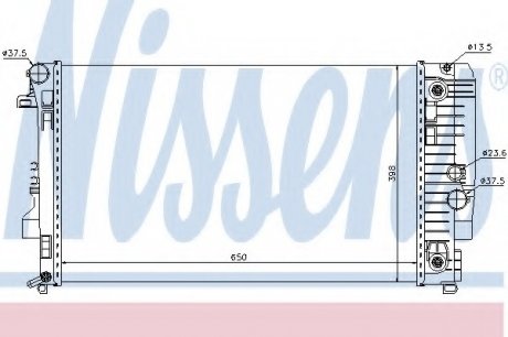 Радиатор охлаждения NISSENS 67174 (фото 1)