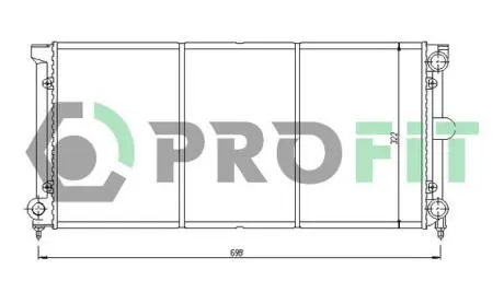 Радіатор охолоджування PROFIT 9537A2