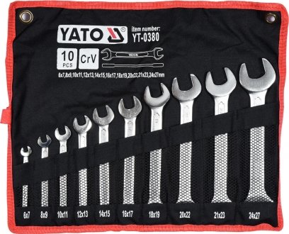 Набор гаечных ключей YATO YT-0380