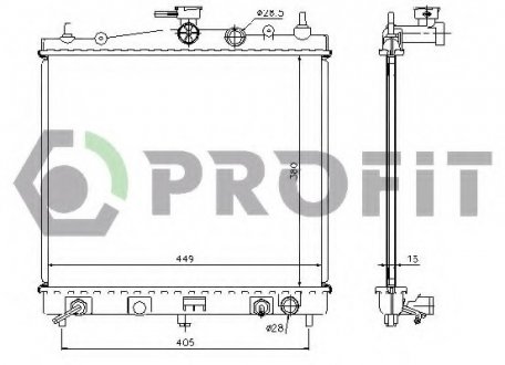 Радиатор охлаждения PROFIT 6055A1 (фото 1)