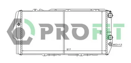 Радіатор охолоджування PROFIT 0011A1 (фото 1)