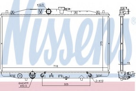 Радиатор охлаждения NISSENS 68152