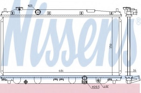 Радиатор охлаждения NISSENS 68150