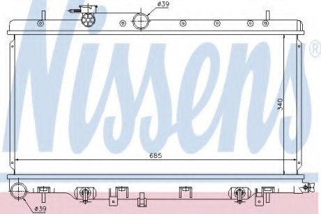 Радиатор охлаждения NISSENS 67711 (фото 1)