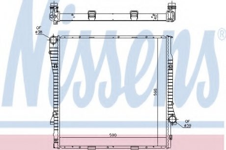 Радіатор охолодження NISSENS 60819