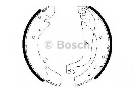 Колодки гальмівні барабанні BO BOSCH 0986487547