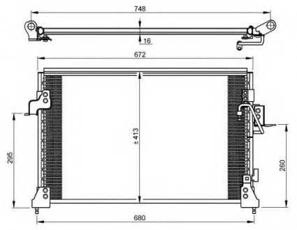 Конденсер кондиціонера NRF 35754