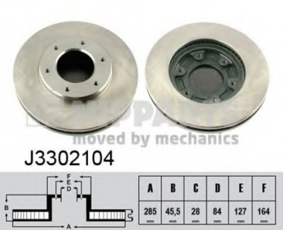 Тормозной диск NIPPARTS J3302104