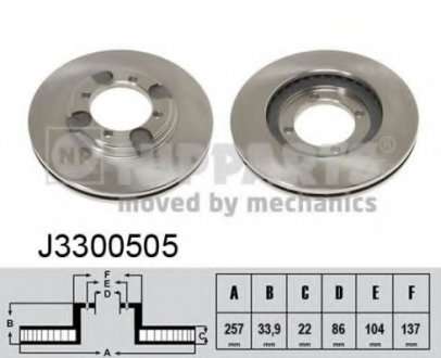 Тормозной диск NIPPARTS J3300505